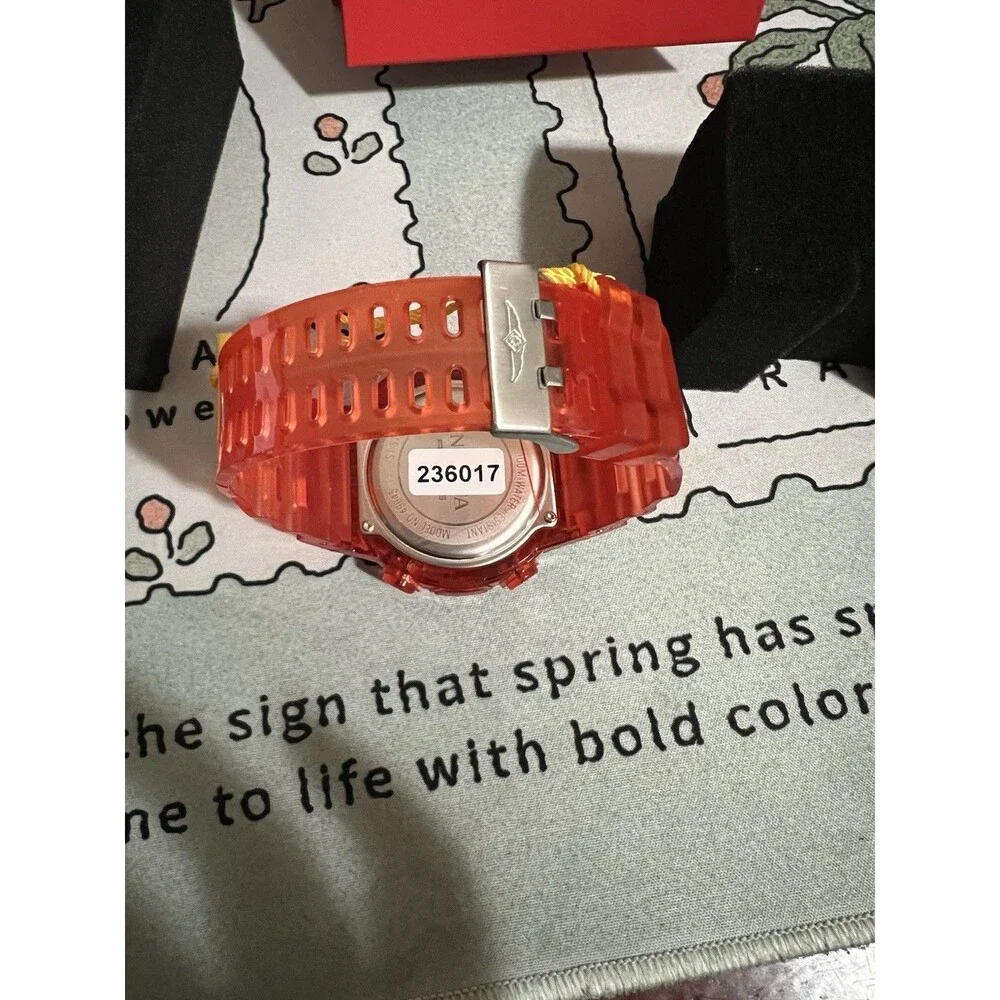 Invicta Racing Burnout Digital Men's Watch - Red 52mm 49045 New in Box